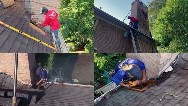 Anglin's Foundation Repair "How to push over a leaning chimney" in Lilburn, Georgia