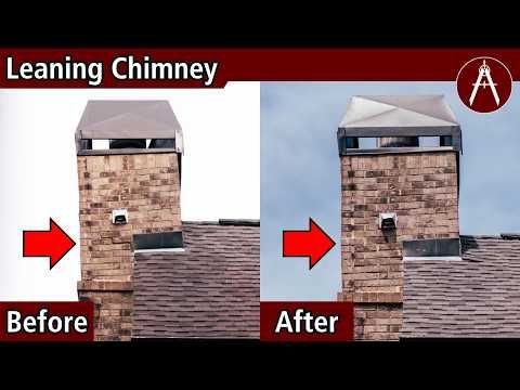 Anglin's chimney pulling away repair, video 3 of 4