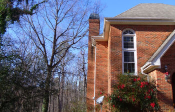 photo of a house with a chimney after repair