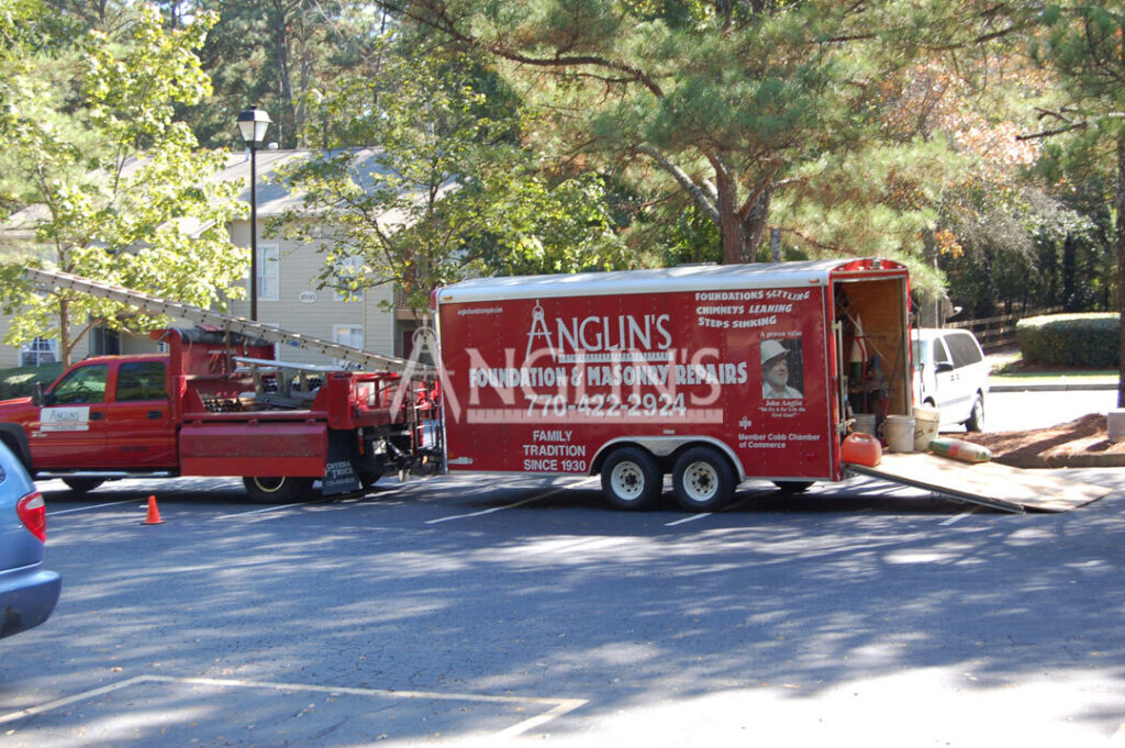 anglin's truck with a trailer